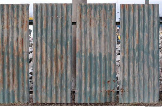 Rusted Corrugated Plates Metal