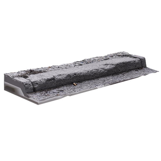 Concrete Curb RAW 3D Scan