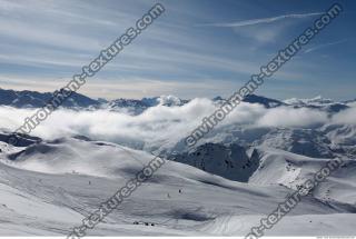 Photo Texture of Background Snowy Mountains