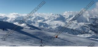 Photo Texture of Background Snowy Mountains