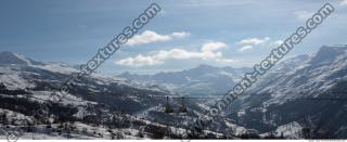 Photo Texture of Background Snowy Mountains