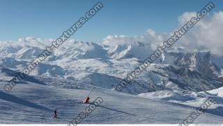 Photo Texture of Background Snowy Mountains