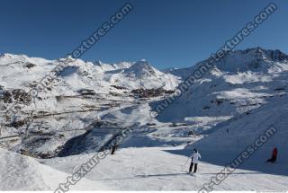 Photo Texture of Background Snowy Mountains