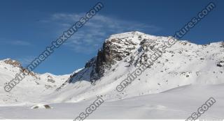 Photo Texture of Background Snowy Mountains