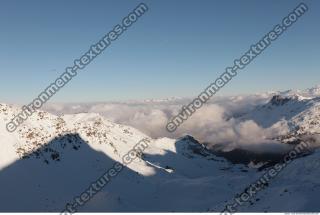 Photo Texture of Background Snowy Mountains