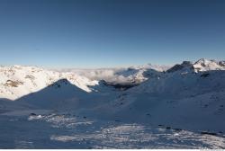 Photo Textures of Background Snowy Mountains