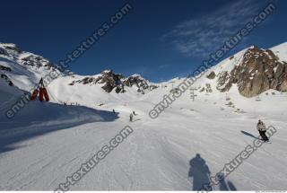 Photo Texture of Background Snowy Mountains