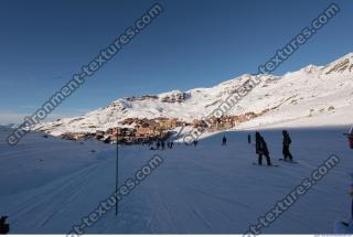 Photo Texture of Background Snowy Mountains