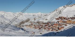 Photo Texture of Background Snowy Mountains