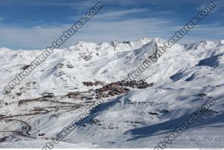 Photo Texture of Background Snowy Mountains