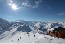 Photo Textures of Background Snowy Mountains