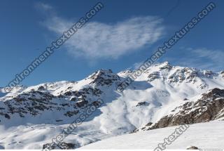 Photo Texture of Background Snowy Mountains