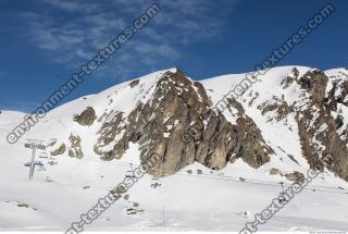 Photo Texture of Background Snowy Mountains