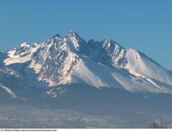 Photo Textures of Background Snowy Mountains