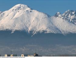 Photo Textures of Background Snowy Mountains