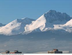 Photo Textures of Background Snowy Mountains