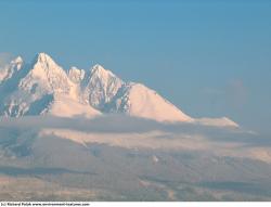 Photo Textures of Background Snowy Mountains