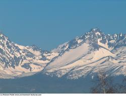 Photo Textures of Background Snowy Mountains