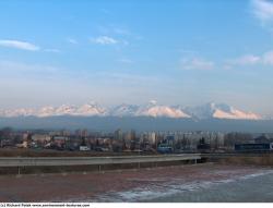 Photo Textures of Background Snowy Mountains