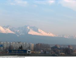 Photo Textures of Background Snowy Mountains