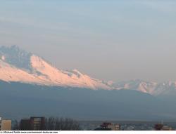 Photo Textures of Background Snowy Mountains