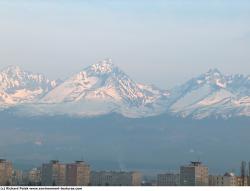 Photo Textures of Background Snowy Mountains