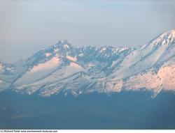 Photo Textures of Background Snowy Mountains