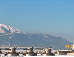 Photo Textures of Background Snowy Mountains