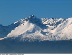 Photo Textures of Background Snowy Mountains