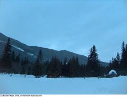 Photo Textures of Background Snowy Mountains