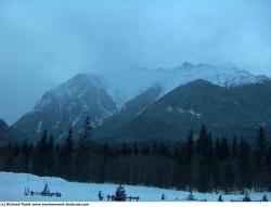 Photo Textures of Background Snowy Mountains