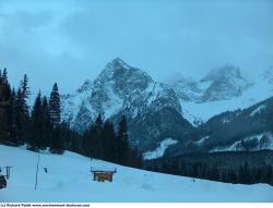 Photo Textures of Background Snowy Mountains