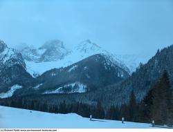 Photo Textures of Background Snowy Mountains