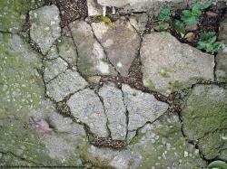 Photo Texture of Concrete Ground Damaged