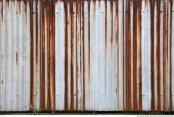 Rusted Corrugated Plates Metal