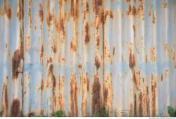 Photo Texture of Metal Corrugated Plates Rusted