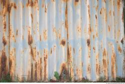 Photo Texture of Metal Corrugated Plates Rusted