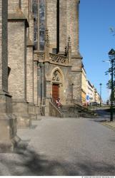 Old Industrial Church, Wall, Stairs, Doors