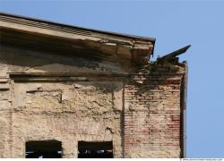 Old Damage House, damage walls, damage windows, bricks, cracked, burned roof, damage bricks, old ornaments, brown, fuse boxes, lock door