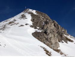 Photo Textures of Background Snowy Mountains