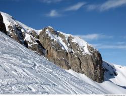 Photo Textures of Background Snowy Mountains