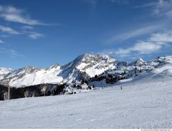 Photo Textures of Background Snowy Mountains