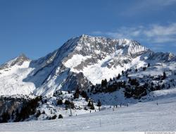 Photo Textures of Background Snowy Mountains