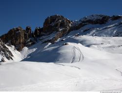 Photo Textures of Background Snowy Mountains