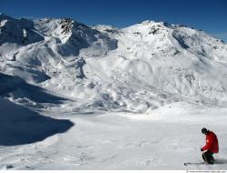 Photo Textures of Background Snowy Mountains