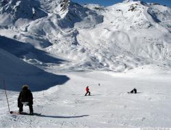 Photo Textures of Background Snowy Mountains