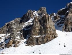 Photo Textures of Background Snowy Mountains