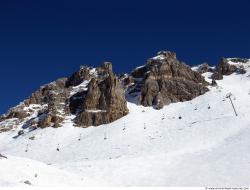 Photo Textures of Background Snowy Mountains