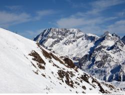 Photo Textures of Background Snowy Mountains