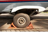 Photo Texture of Aeroplane Wheel